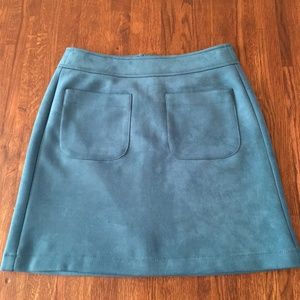Faux Suede Mini skirt with Pockets